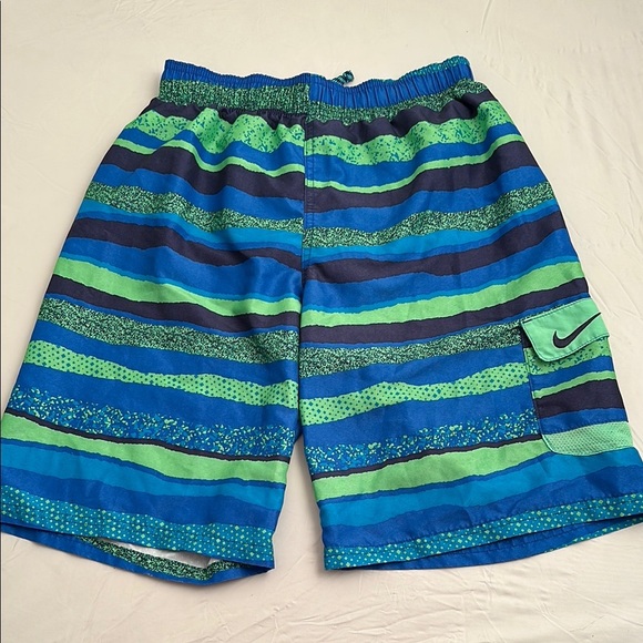 Nike Other - Nike multicolor stripe breaker mesh lined 8” volley swim shorts